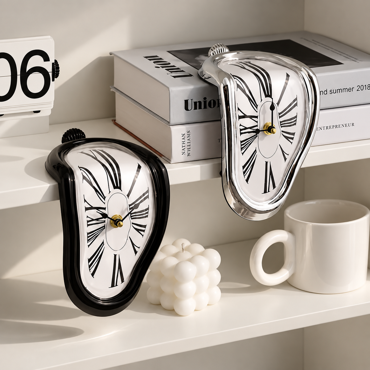 Melted Time Sculptural Clock