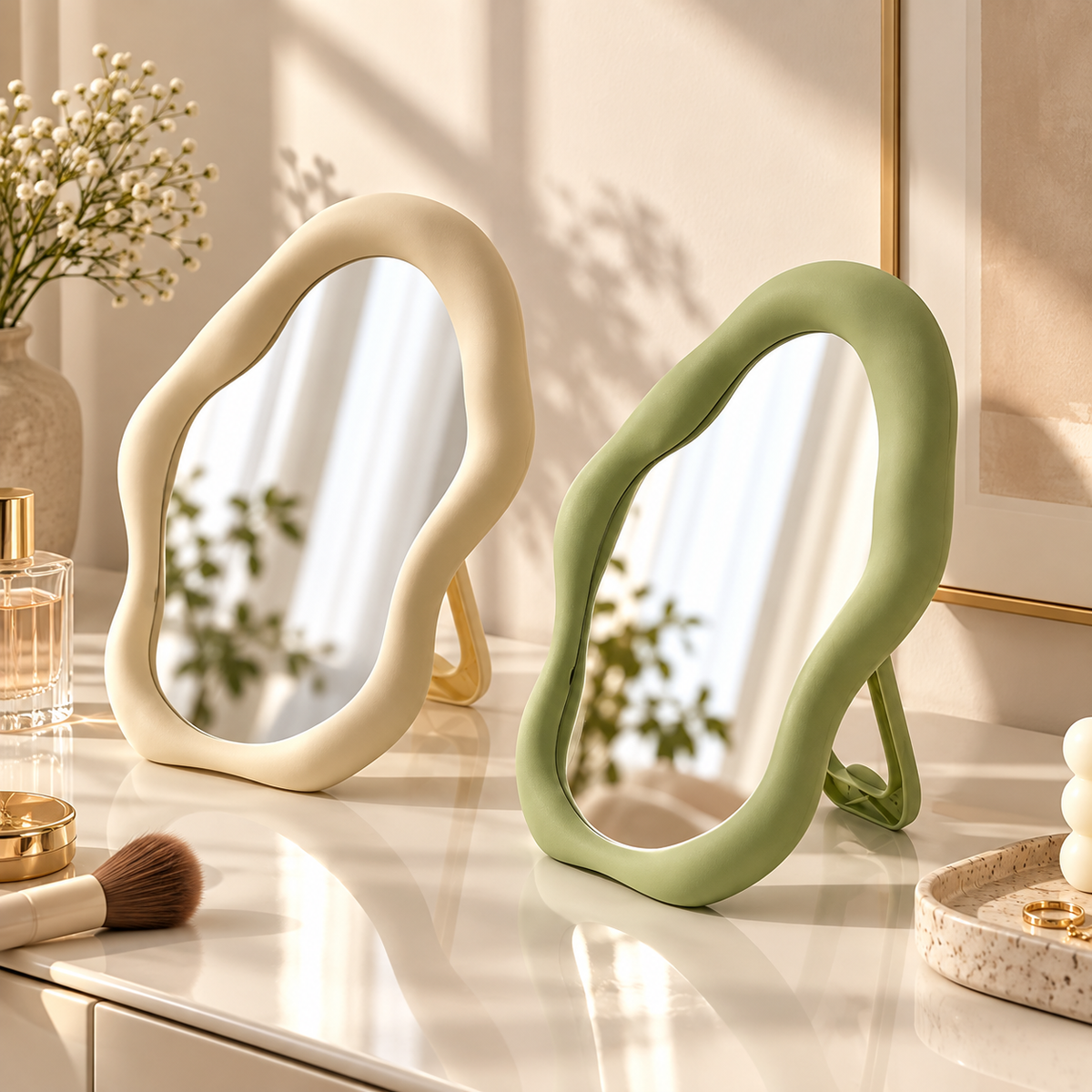 Velmora Forma™ Sculpted Vanity Mirror