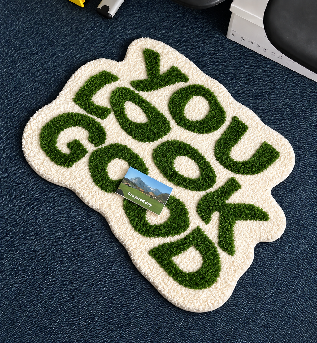 “You Look Good” Statement Rug