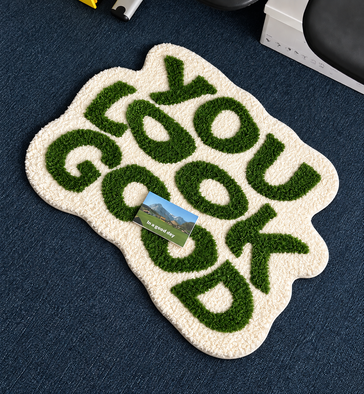 “You Look Good” Statement Rug