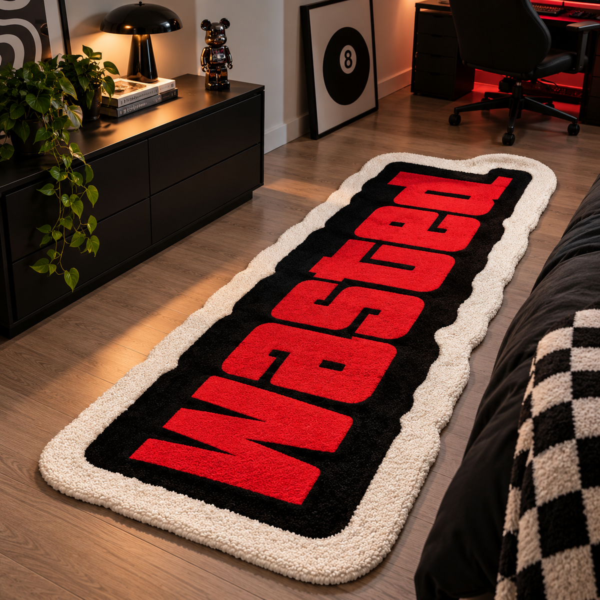 “Wasted” Statement Rug