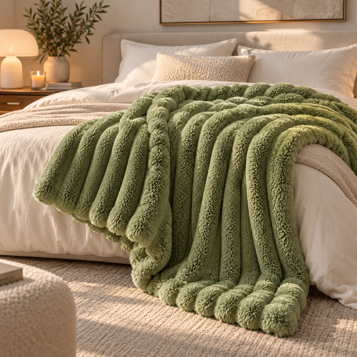 Velmora CloudSoft Ribbed Blanket
