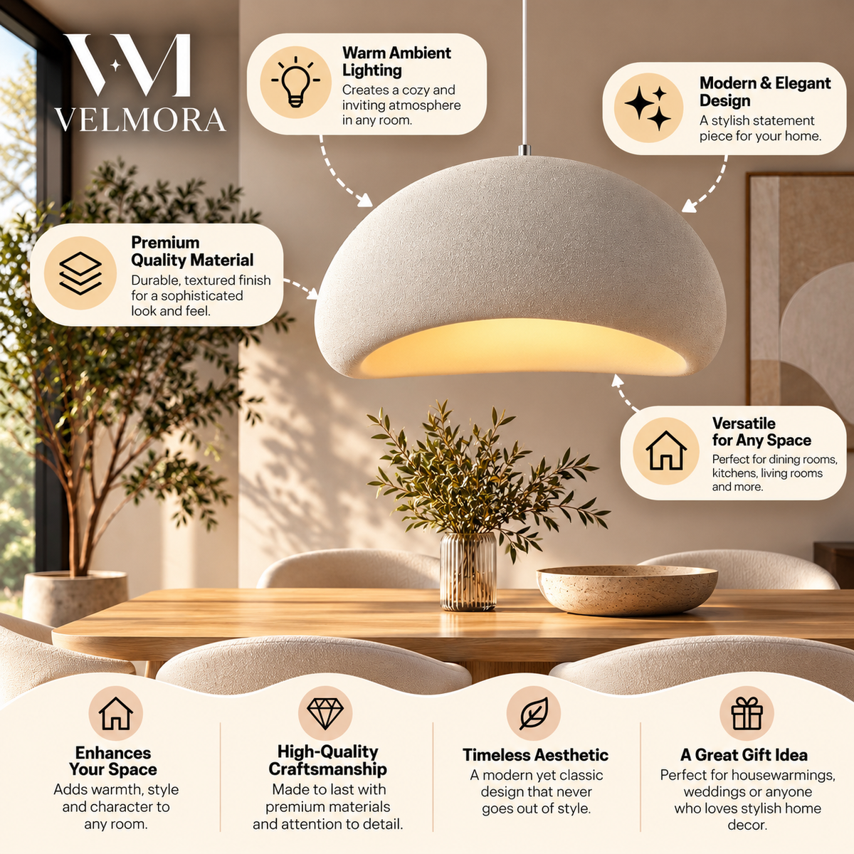 The Soluna Pendant Light
